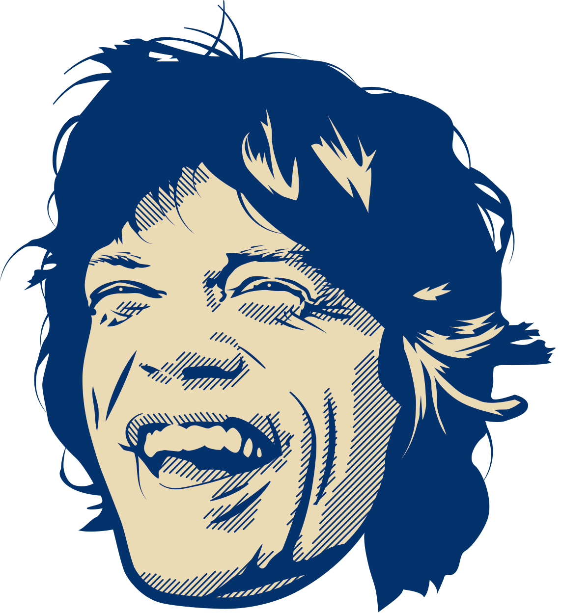 Gouwe Ouwe illustratie van Mick Jagger